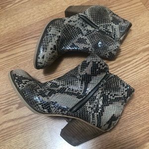 Animal Print Booties